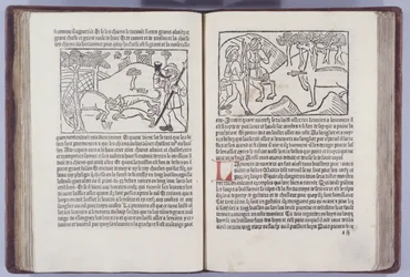 Illustration aus Le Liurse du Roy Modus et de la Reine Racio von Henri Ferrieres, 1486